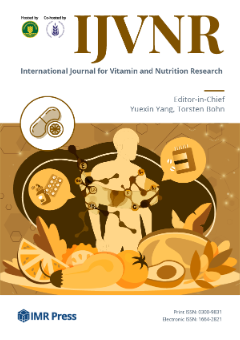International Journal for Vitamin and Nutrition Research cover